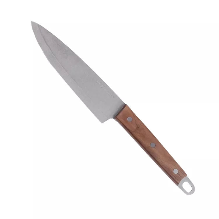 El cuchillo de tallado de pan de acero inoxidable de mango de madera de 8 pulgadas más vendido, juego de vajilla de cuchillo de chef de cocina china 